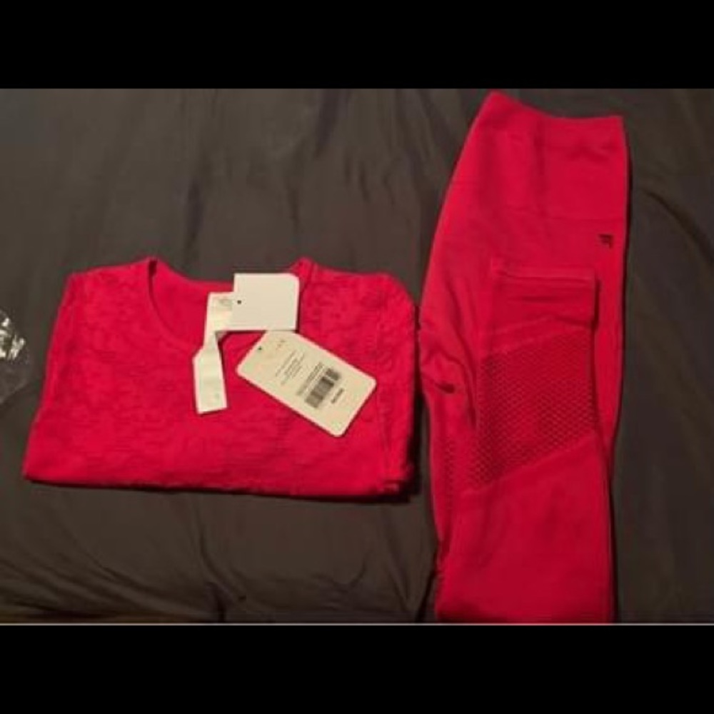 Leggings and crop top